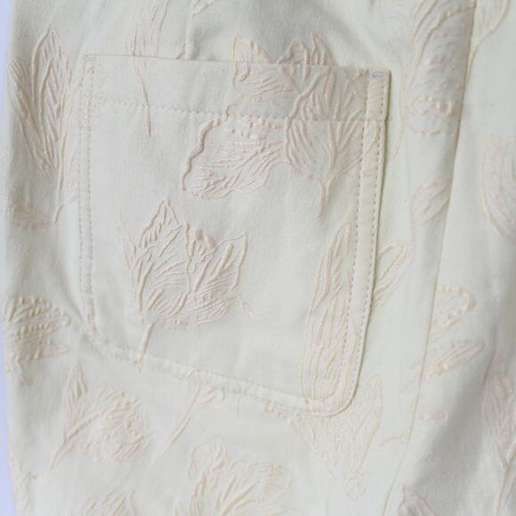 Stine Goya Wally Yellow Floral Tulip Embroidered Straight-Leg Trousers - Picture 8 of 12